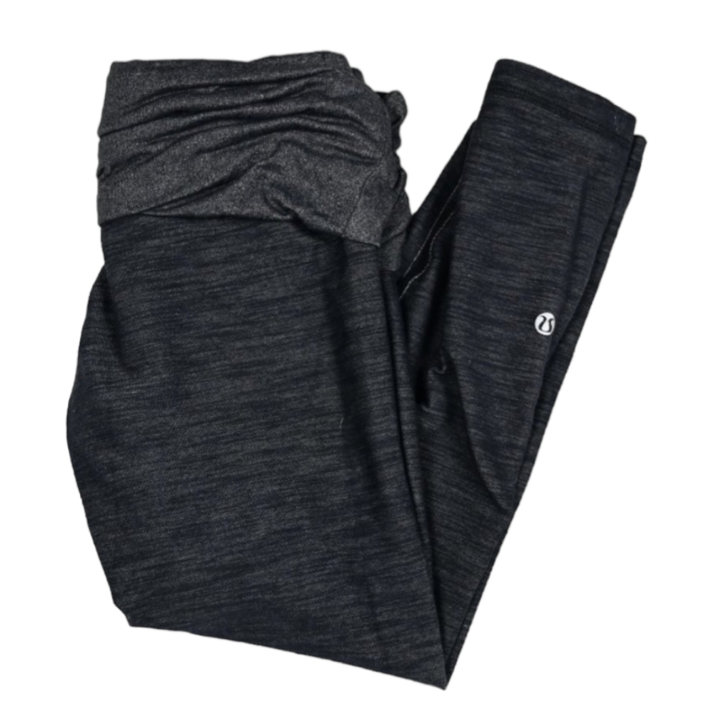 Lululemon Thick Yoga 3/4 Gray Legging High Waist